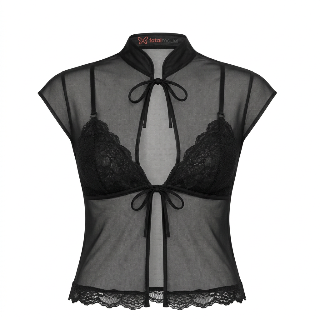 Blusa Transparência Organza — imagem 2 de 3