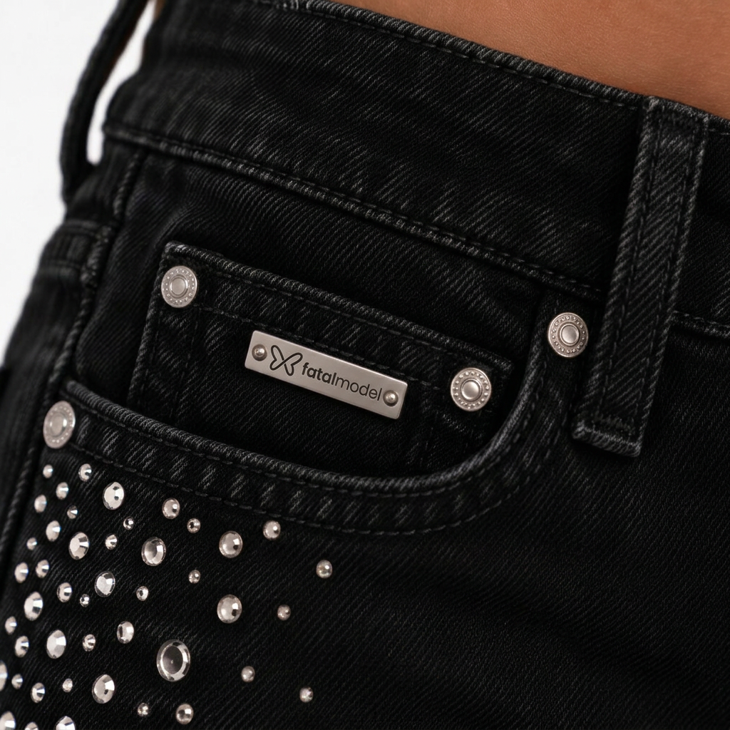 Calça Jeans Strass — imagem 2 de 3