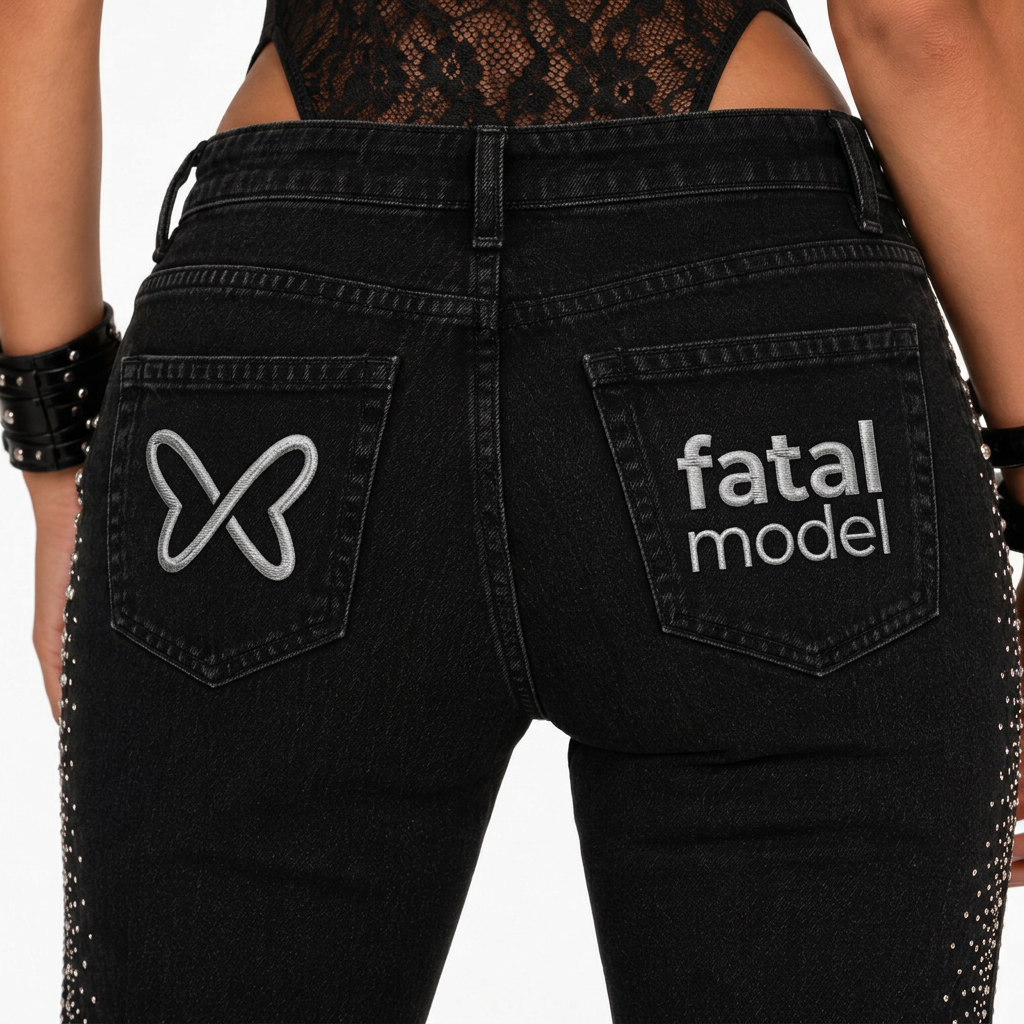 Calça Jeans Strass — imagem 3 de 3