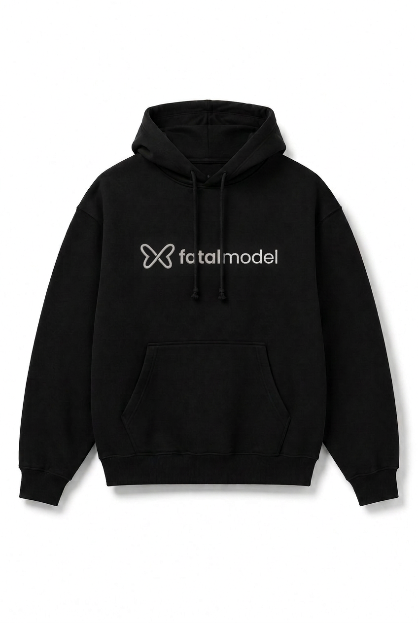 Moletom Unissex Canguru Silk — Preto — imagem 2 de 2